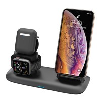 Smartphone Wireless Charger Stand, Desktop Charging Holder Multifunctiuon Charger for Iwatch for Airpods