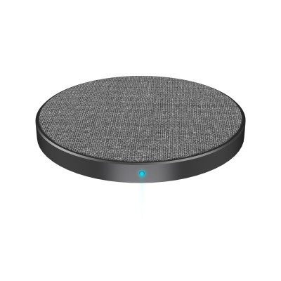 New Arrivals 2020 Amazon Best Seller Aluminum Alloy And Fabric Qi Fast Wireless Fast Charging Pad