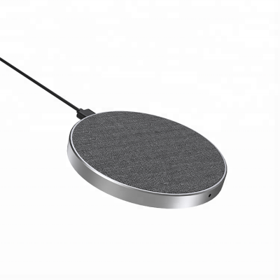 Aluminum Fabric Newest 10W Fast Wireless Charging Pad Qi Magnetic Wireless Charger For Samsung Galaxy